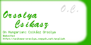 orsolya csikasz business card